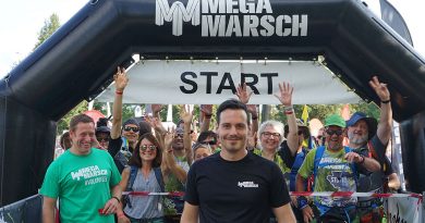 Marco Kamischke am Start eines Megamarsches