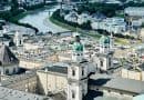 Der Fluß Salzach fließt mitten durch Salzburg