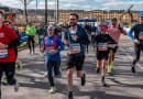 Läuferinnen und Läufer passieren das barocke Schloss Schönbrunn beim Vienna City Marathon
