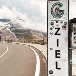 Ziel-Tafel am Fuscher Törl auf 2.428 m