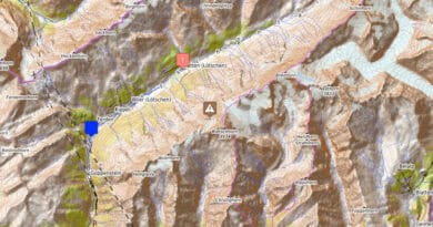 Gletschersturz bei Blatten in der Schweiz