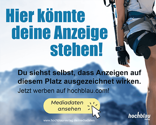 Hier könnte deine Anzeige stehen! Jetzt werben auf hochblau.com! Mit der hochblau Standard Ad.