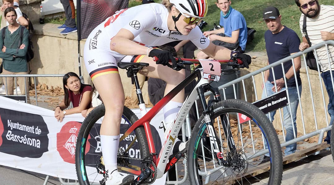 Marion Fromberger beim UCI WorldCup in Barcelona.