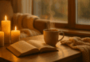 Einmuckeln und entschleunigen mit Kerzen, Tee und einem Buch