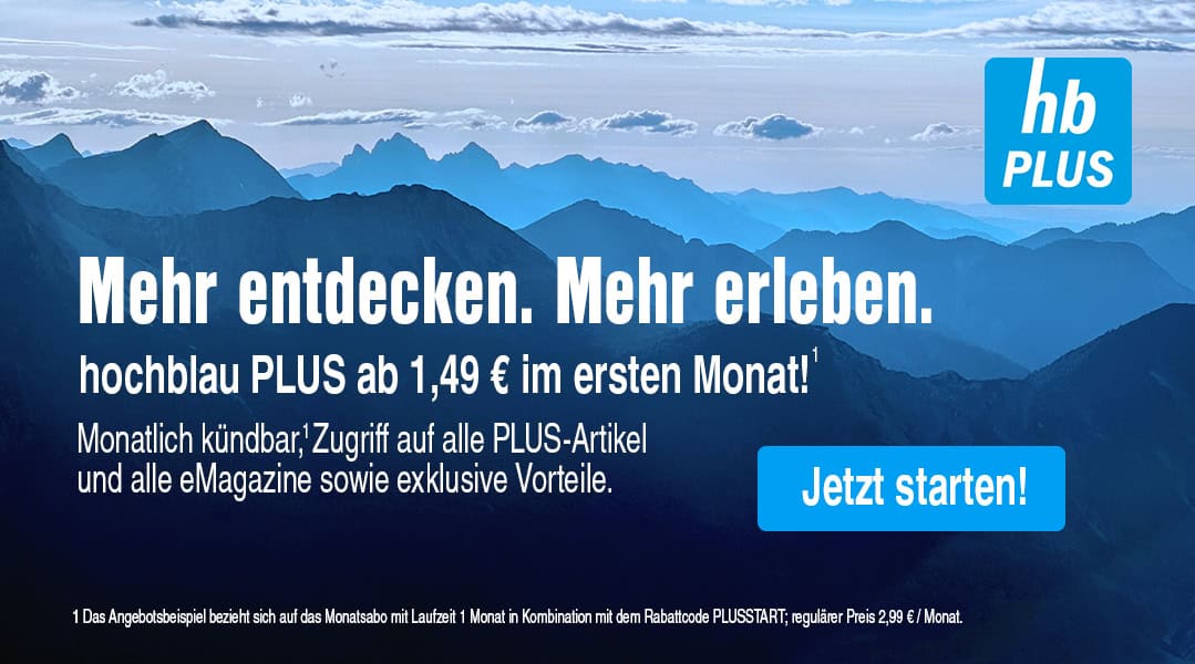 Hol dir hochblau PLUS!