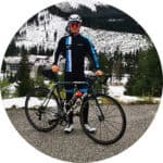 Simon Zink mit Rennrad